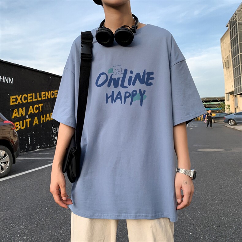 ！2024夏季新款潮流纯棉男士短袖T恤简约半袖体恤T2206P25,男装T恤,电商B220