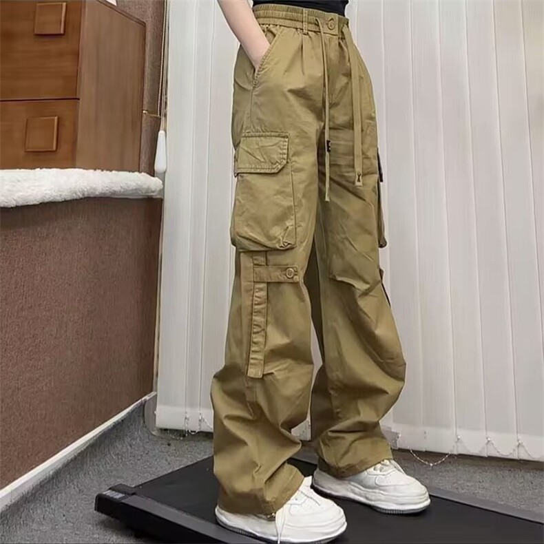 男士复古重磅街头直筒工装裤透气弯刀痞帅风百搭休闲裤W154 P58图片