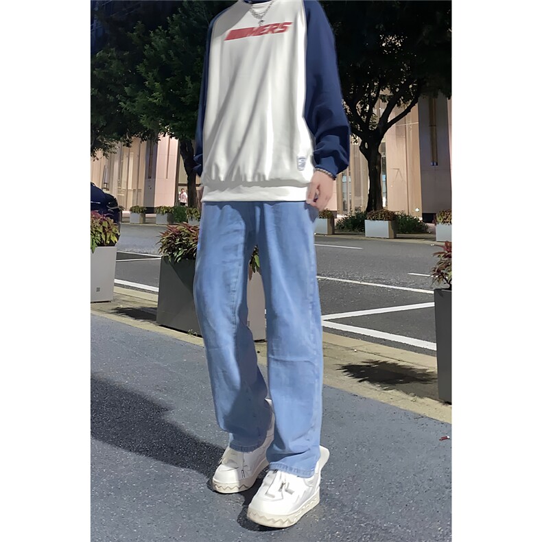 男秋季美式高街vibe风痞帅设计感宽松直筒休闲长裤A080-9291-P35,男装休闲裤,电商A080