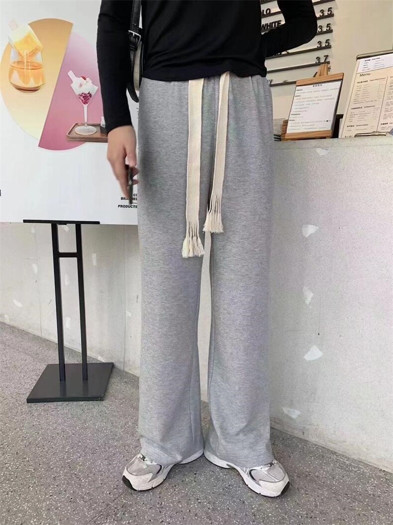超火??宽抽绳编织抽绳腰带阔腿裤,女装其它,海维恩