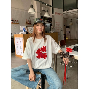 H0656-P35短袖t恤夏季新款宽松上衣女装图片