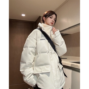 现货 中性冬季宽松美式高街PU皮棉衣假两件外套XZ811A-MF120-P135图片