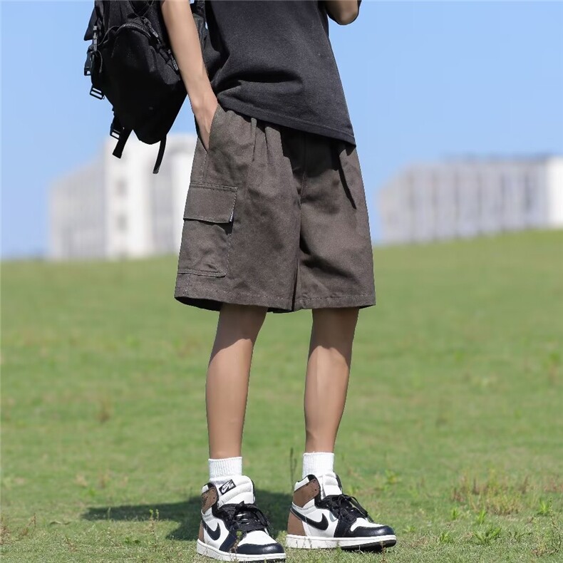 工装休闲短裤男夏季薄款韩版潮流宽松青少年休闲裤DK9024P30,男装休闲裤,星座1116-2