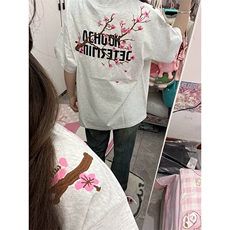 万针全刺绣工艺抖音得物高品质260克重磅纯棉双纱美式高街短袖T恤，男装T恤，电商A486