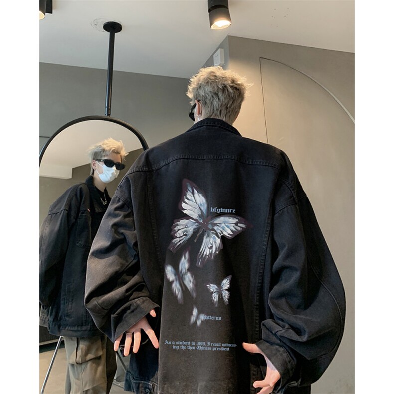 美式高街ins潮流牛仔外套大码宽松百搭工装牛仔衣男潮NZ2584-P88,男装工装外套,电商B295