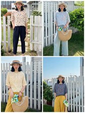 纯苎连衣裙小衫裤子裙子衬衣 时尚风 风淑女风休闲风，女装连衣裙，川哲