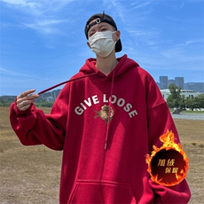 500克重磅秋冬美式加绒加厚卫衣外套DL1535常规特P35绒特P40，男装卫衣，电商A486