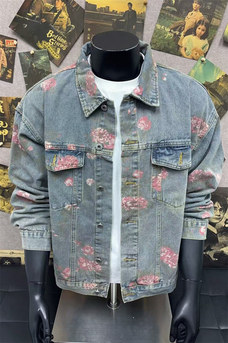 B221美式高街暗黑小众重工艺印花牛仔外套SY2537-特P70控118,男装工装外套,电商B221
