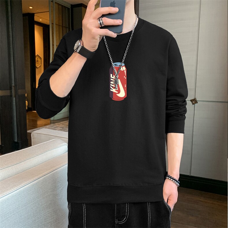 2025春秋新款一件男士印花圆领大码卫衣打底F130,男装T恤,星座1816-2（原1210–2）