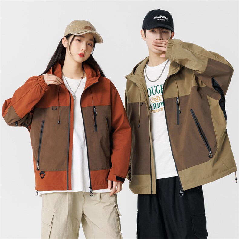中性风现货三防户外夹克男连帽冲锋衣外套DSA157B-J129-P60,男装夹克,电商A157B