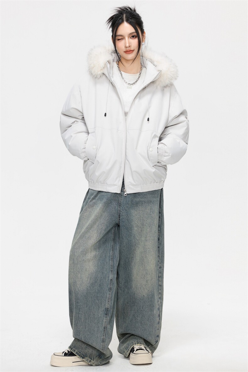2025新款大毛领棉袄工装派克服加厚保暖棉衣外套MY2525-P100,男装棉衣,星座610（原A335）