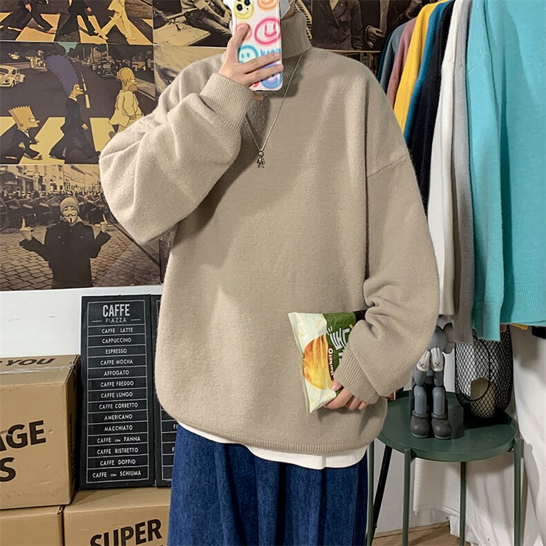18色跑量男士针织纯色高领圆领毛衣A367M03P45,男装针织衫/毛衣,电商A367
