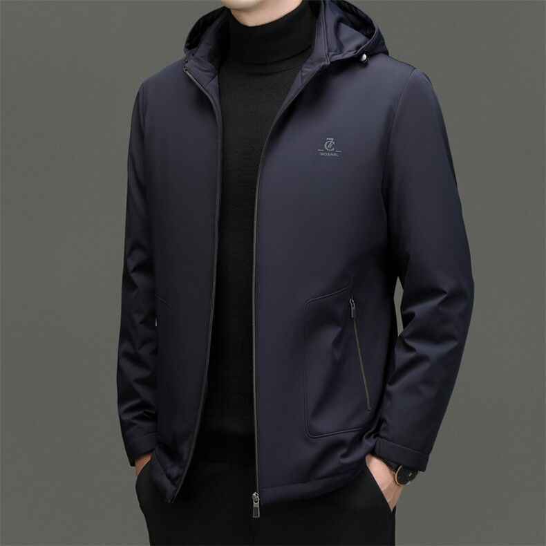 C91715钱塘2020-2冬季厚款商务休闲简约中年男士羽绒服P285图片