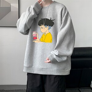 圆领卫衣男大码加厚加绒长袖t恤男S6200-P28 加绒款-P33图片