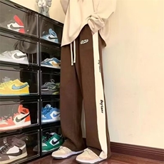 美式休闲裤子男潮牌灯芯绒宽松运动裤高街潮流卫裤男生G81/P35，男装休闲裤，星座506