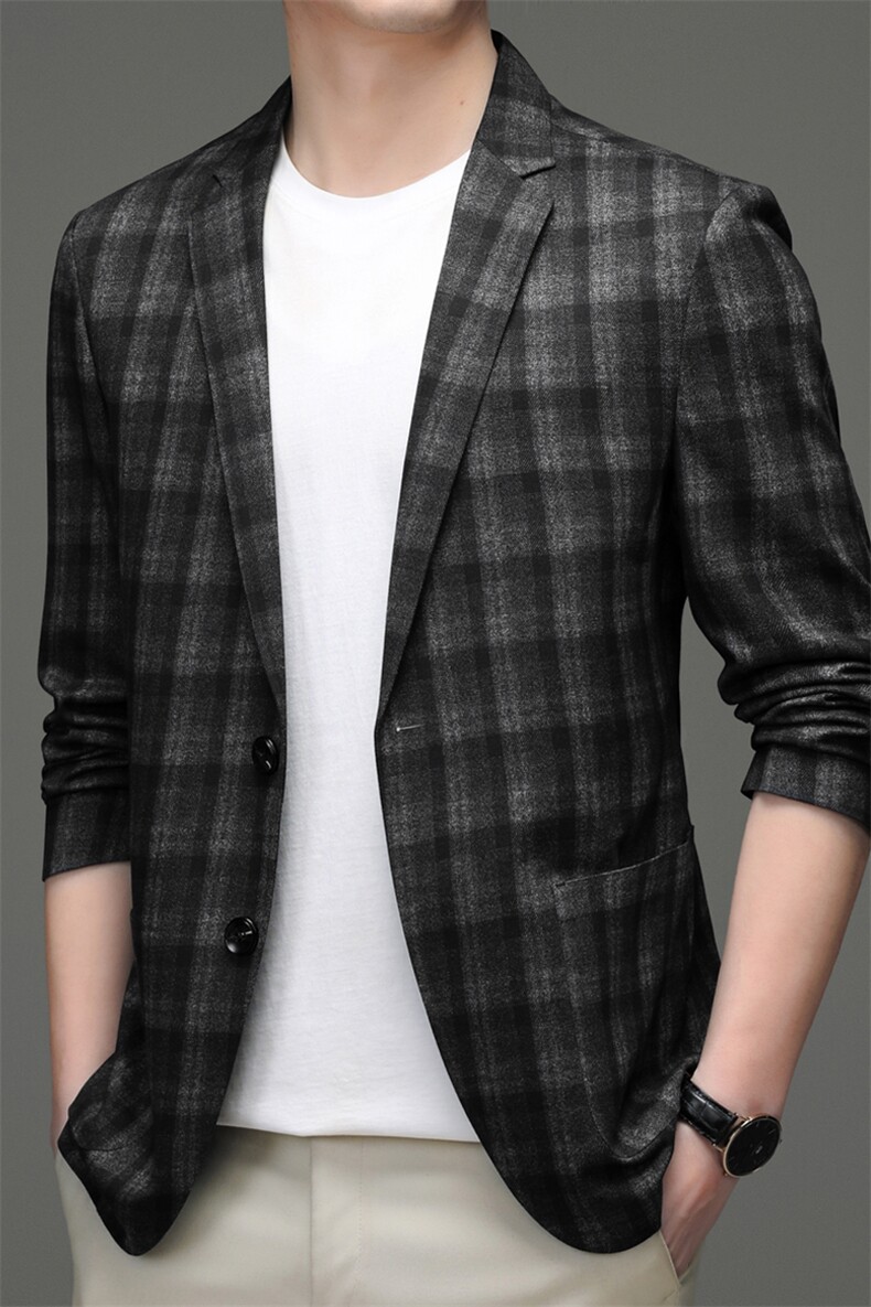 2023年春款男士上衣无缝单件西服P205,男装西服,电商D223-1