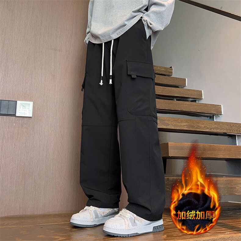 217-K12-P45加绒P55防水工装休闲男大码冲锋裤子，男装工装外套，星座217-2