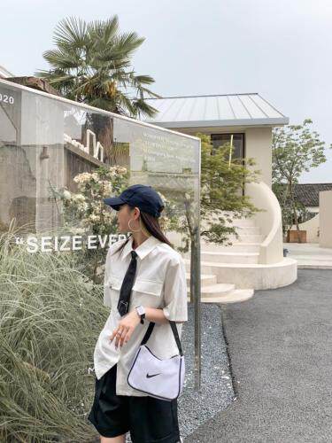 领带衬衣个性好看，女装，Queena PHoebe