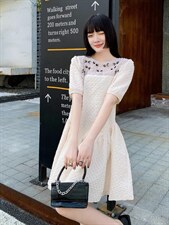 2022年，夏季连衣裙，设计师品牌，，女装连衣裙，非布可衣