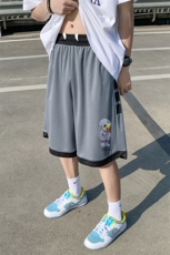 ！2023夏季冰丝男士太空人印花短裤运动中裤DK608P30，男装休闲裤，电商B220