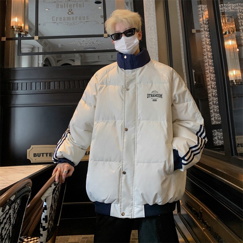 3W+库存！高品质202冬季撞色立领棉衣情侣保暖棉服MY213特P80,男装棉衣,电商B220