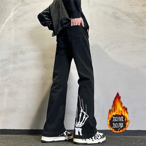 k1103J加绒-p60-S-5XL（网络图）不加绒p50微喇微弹现货牛仔裤图片