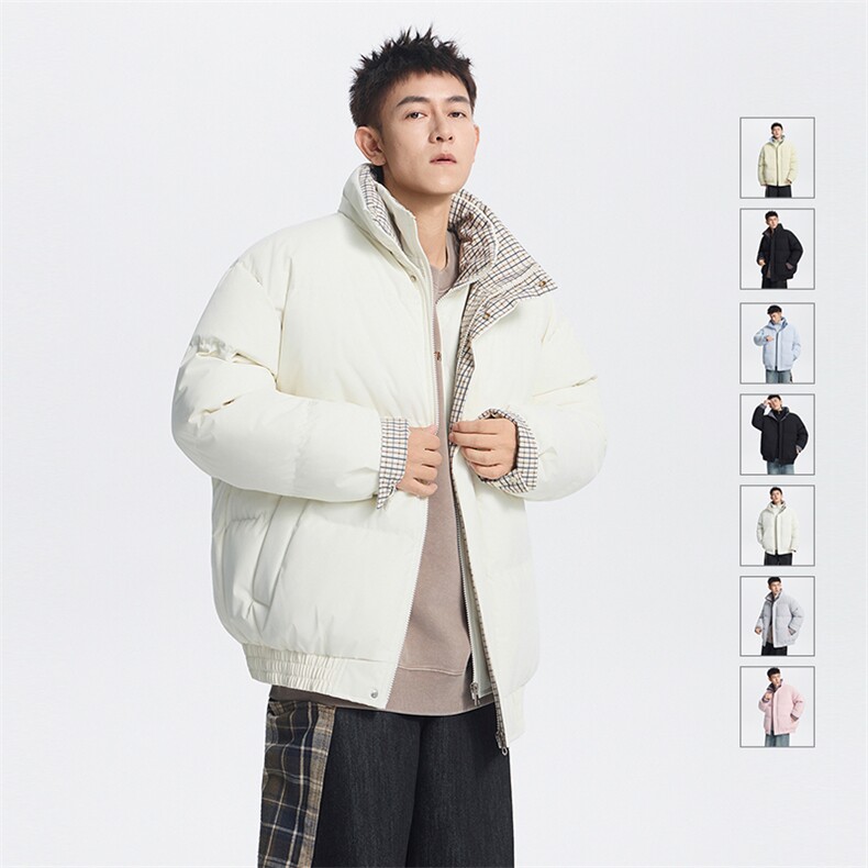 棉服冬季新款拼接假两件棉服设计感休闲百搭加厚保暖MY2515-P85图片