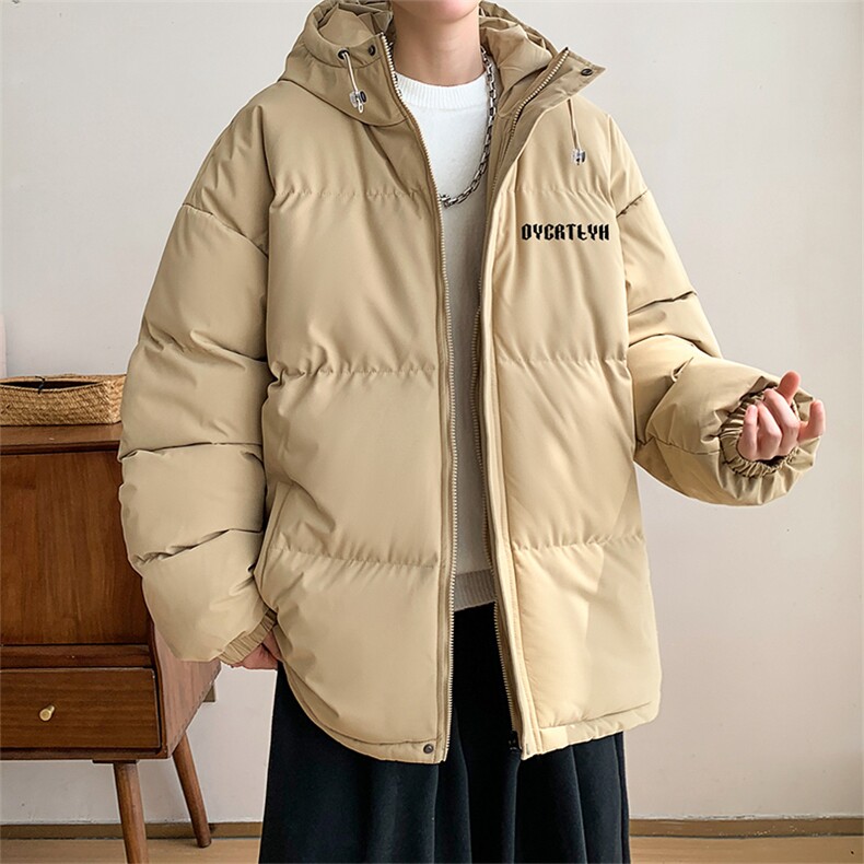 棉衣男冬季新款港风宽松羽绒棉连帽面包服学生棉服MF180-P69(现货,男装棉衣,星座214-3