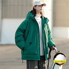 冬上新加绒加厚羽绒服中性潮牌冲锋衣外套男女8301-P220控价318，男装羽绒服，电商A441-1