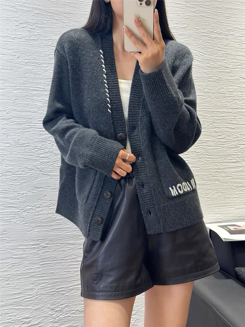 V领羊绒开衫女外套秋冬新款山羊绒毛衣针织衫外搭,女装羊绒衫,大千羊绒