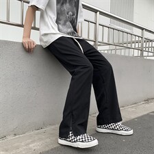 春夏运动休闲裤男直筒垂感ins潮牌港风抽绳西裤C930P38，男装休闲裤，星座1116-2