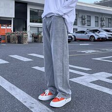 日系浅色猫须牛仔裤男韩版潮流直筒宽松原宿Z8825P40，男装牛仔裤，星座1116-2