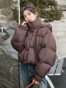 210现货高级感超好看短款90绒加厚保暖羽绒服210-3295-P320-K468图片