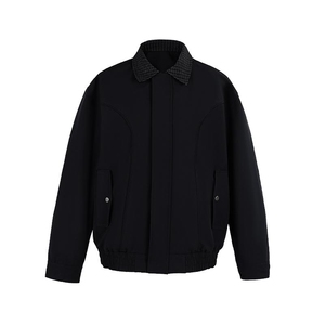 JK733-M-3XL-特P56-美式复古哈灵顿夹克翻领撞色外套图片