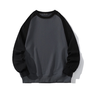 市场无对手 阔版全棉 支持退换 抖音得物高品质360克插肩圆领卫衣图片