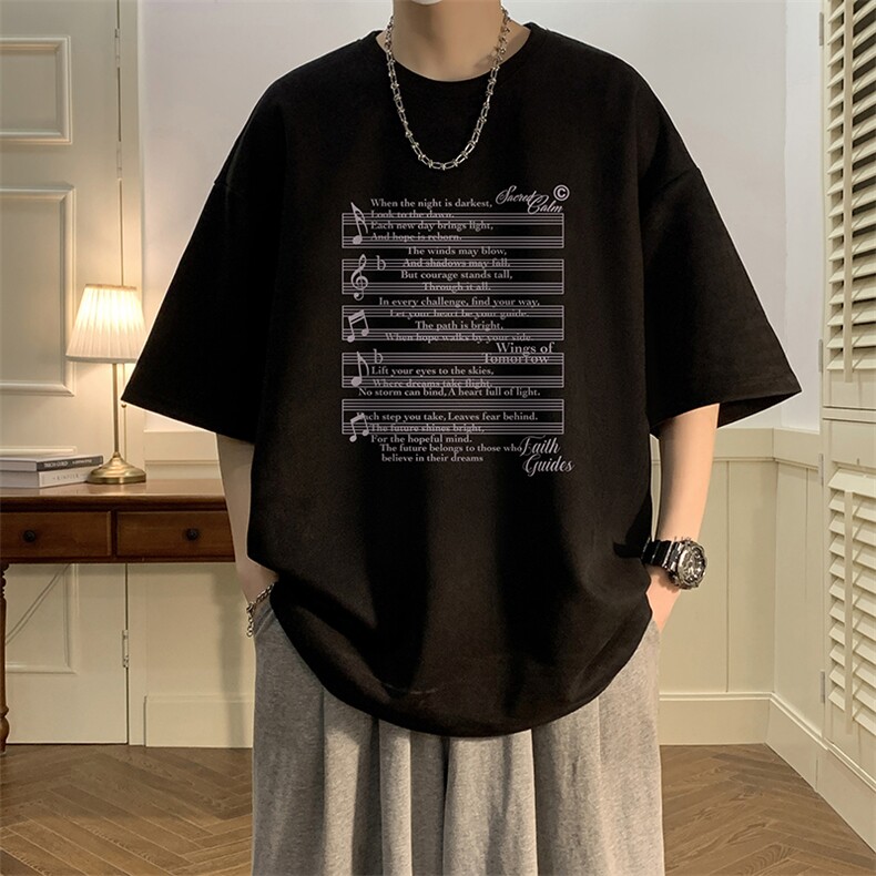麂皮绒短袖t恤男大码半袖男 JD82428-P25图片