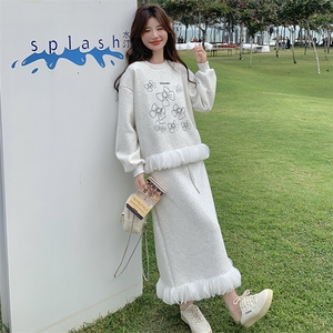 定制 花边卫衣运动套装裙两件套  2D041-2537-P175K268图片