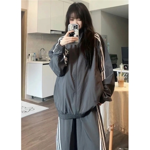 三条杠夹克外套休闲长裤运动套装 衣H1003P78 裤KH123P58(网图）图片