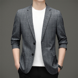 M5511钱塘2020-3春夏薄款男士休闲单西长期款商务量大价优P140图片