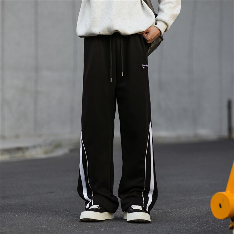 903-TK19-特P55S-3XL【白花灰黑色】休闲卫裤！现货！1,男装休闲裤,星座903