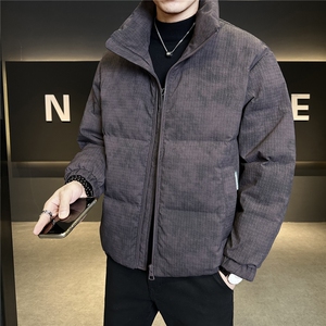 冬季店主风新款立领标羽绒服男 短款保暖羽绒外套Y12032-P230图片