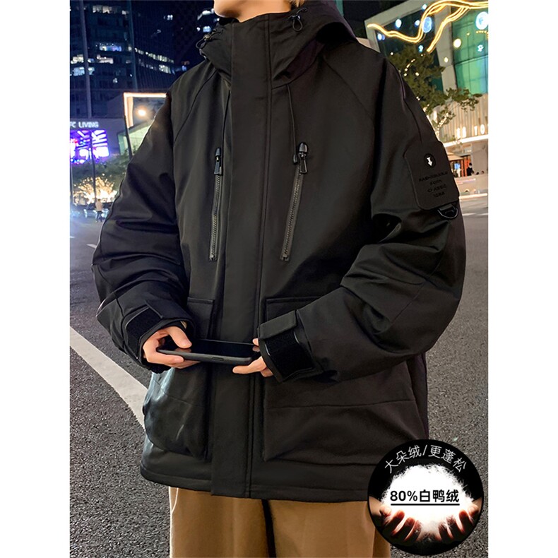重磅稀缺鸭绒工装羽绒服冬保暖外套冲锋衣A436-976-P225控价298,男装羽绒服,电商A436