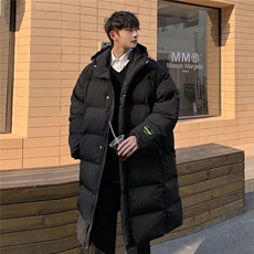 1港风外景中长款横条情侣连帽大码M-5XL棉衣外套男8719P135控188，男装棉衣，星座226-2