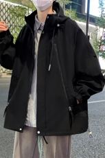 2024春季大码工装连帽夹克冲锋衣外套JK6808-P83控138，男装夹克，星座109