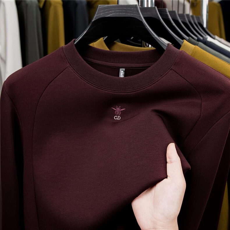 圆领男士长袖25秋冬休闲上衣青年卫衣WY2502-P65，男装卫衣，星座1602（原101B）