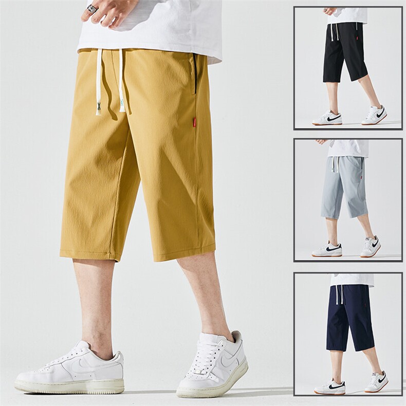 2025夏季新款男士七分裤时尚休闲马裤潮流男裤子KZ1090-P28,男装休闲裤,星座217-4