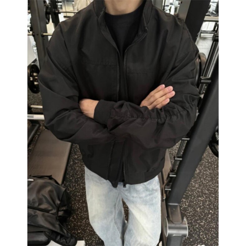 26春装新款美拉德立领飞行夹克boxy廓形休闲百搭外套上衣JK6500,男装夹克,电商A486