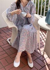 《米蓝汇》欧韩系列碎花连衣裙，女装连衣裙，米蓝汇