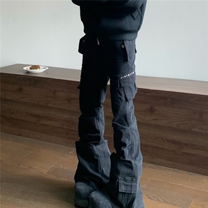 美式复古工装裤男女高街潮牌cleanfit宽松直筒休闲裤LK71577-P58图片