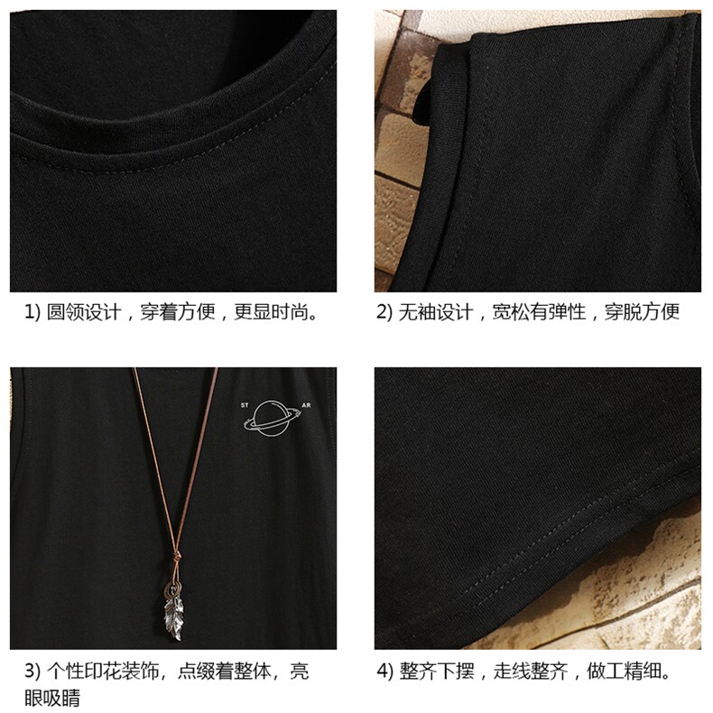 BX25238-P20港风运动汗背心男大码汗衫男无袖T恤男砖墙,男装T恤,电商A040A